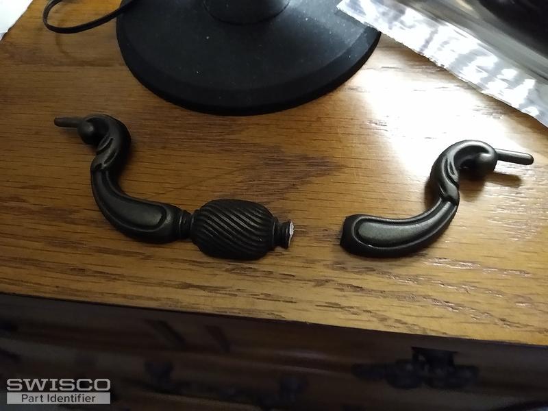 Dresser bureau iron (or brass?) handle