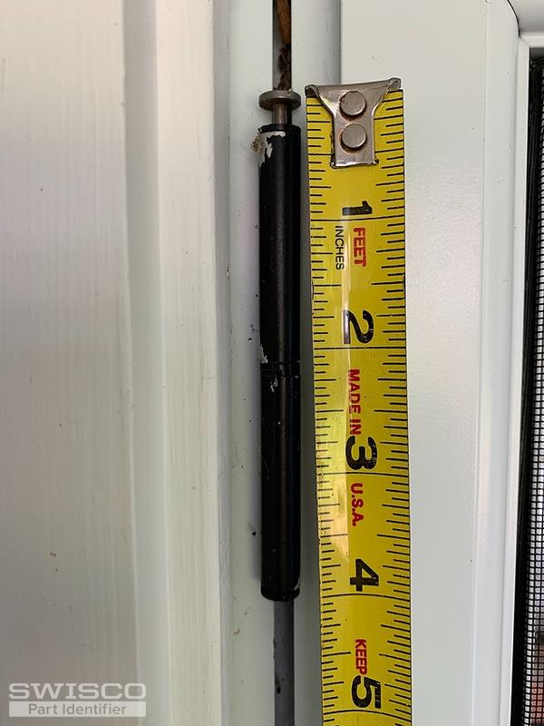 TWO items. Screen door hinge, and broken door lock mechanism