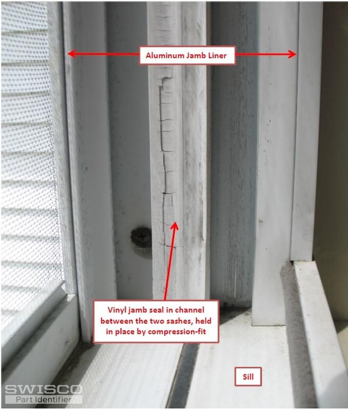 Replacement Seal for Jamb Liner in DoubleHung TiltIn Windows