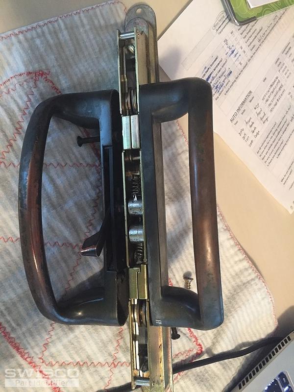 Sliding glass door handle has broken