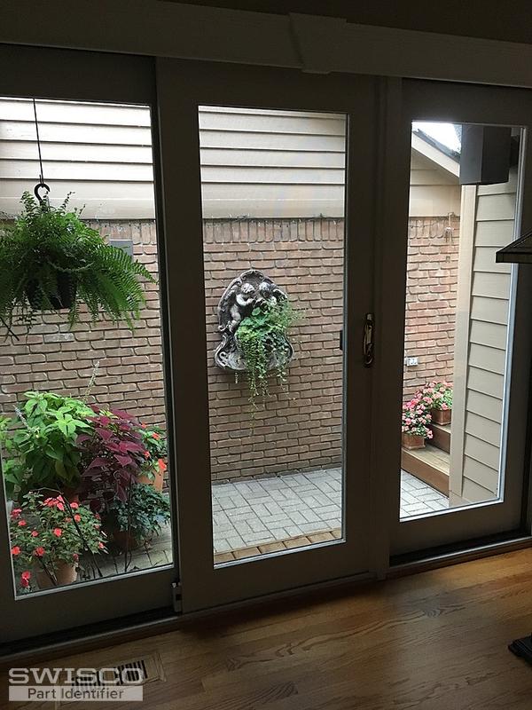 Crestline three panel patio sliding door