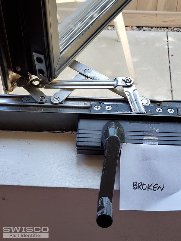 right casement window stud broke off