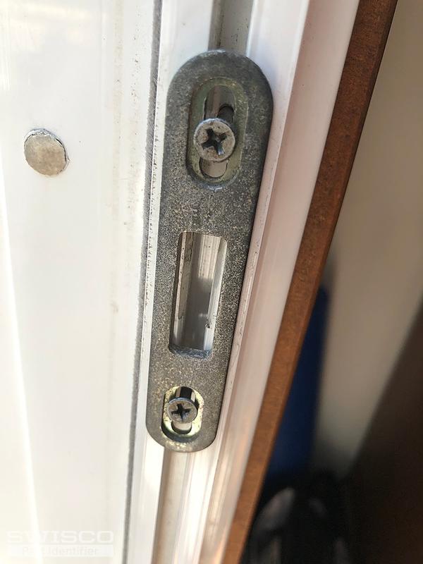 hook latch for sliding glass door.