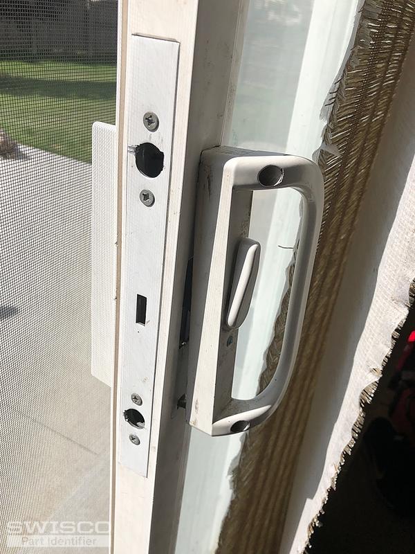 Lock broke parts fell inside door