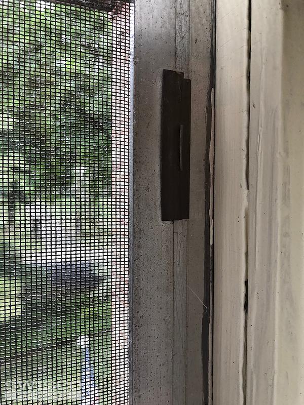 These clips hold screen in the window frame