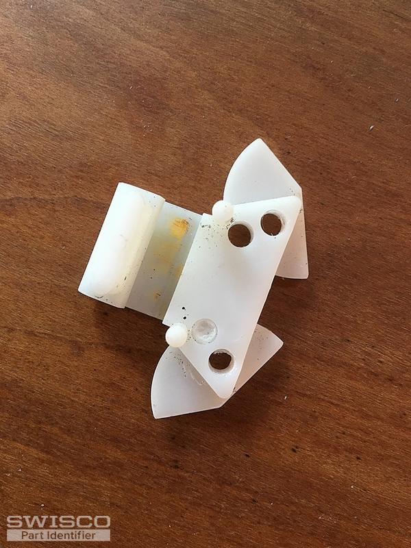 Casement window tie bar guide replacement