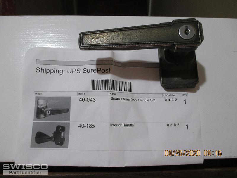 Sears Storm door handle set 40043