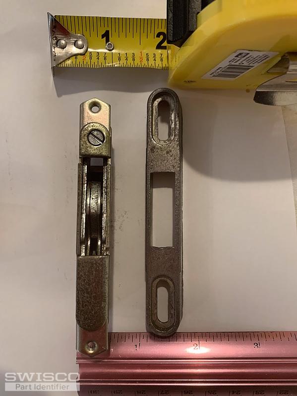 non keyed sliding patio door mortise lock. offset thumb lock. 45 degree