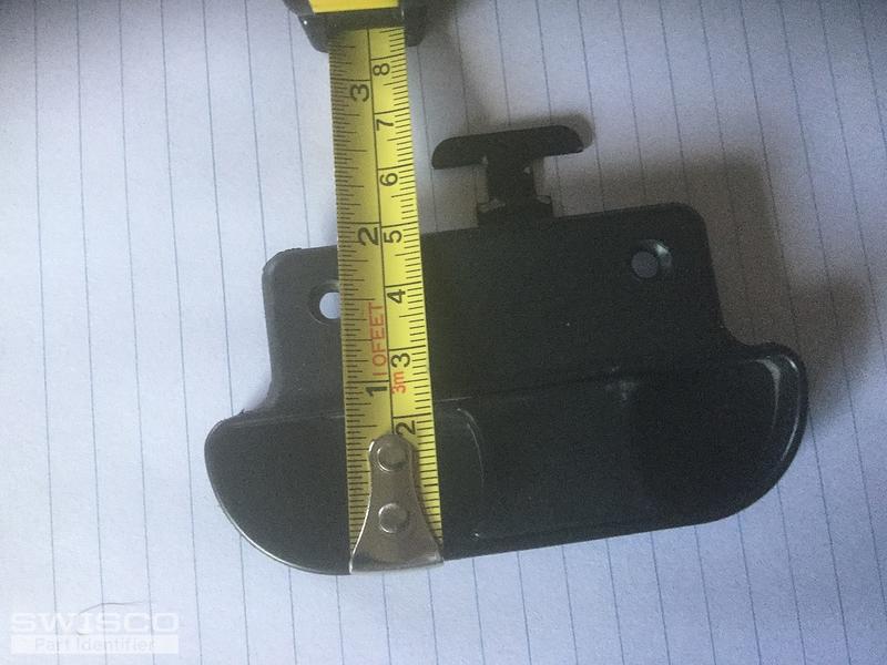 Patio screen latch with a pull