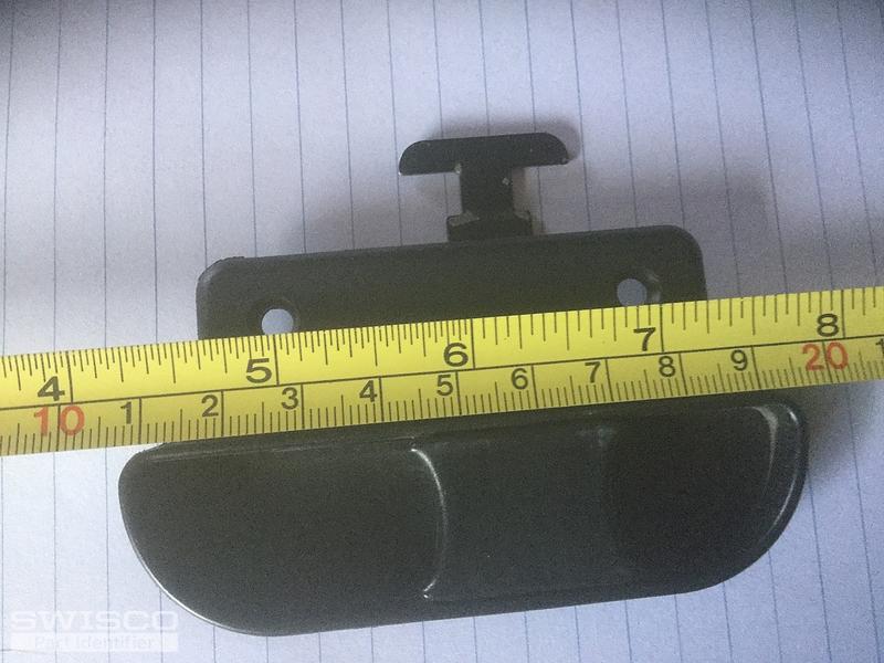 Patio screen latch with a pull