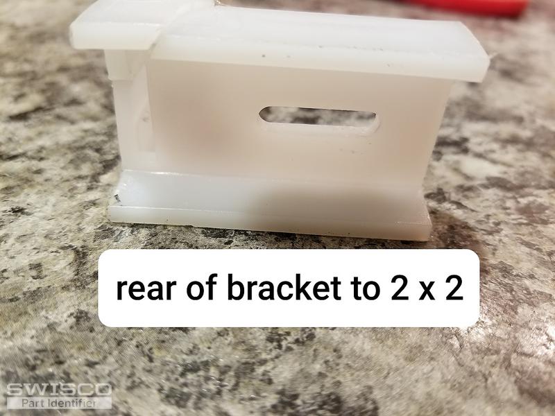 Plastic bracket for drawer roller slide