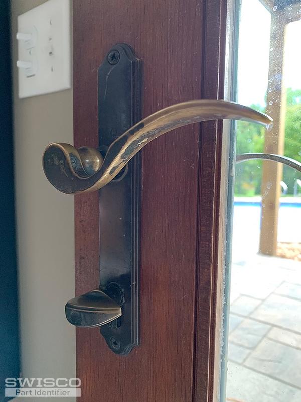 Hinged patio door lock