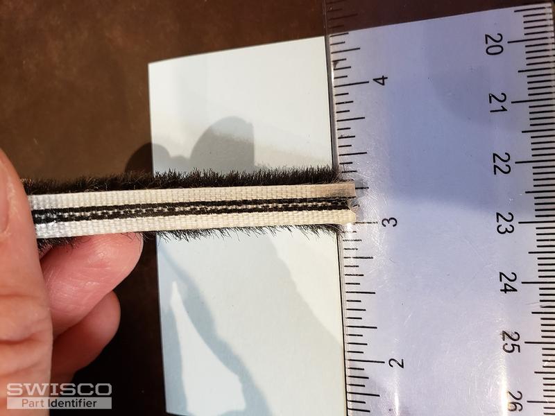 Weather stripping width - Beveland address