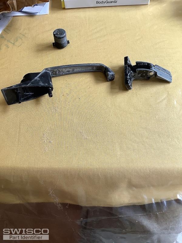 Storm door handle black