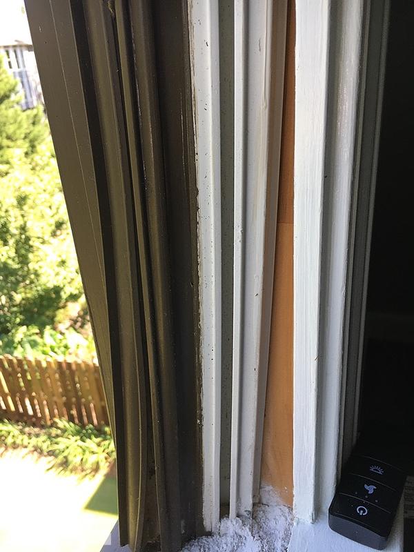 Warped vinyl jamb liner