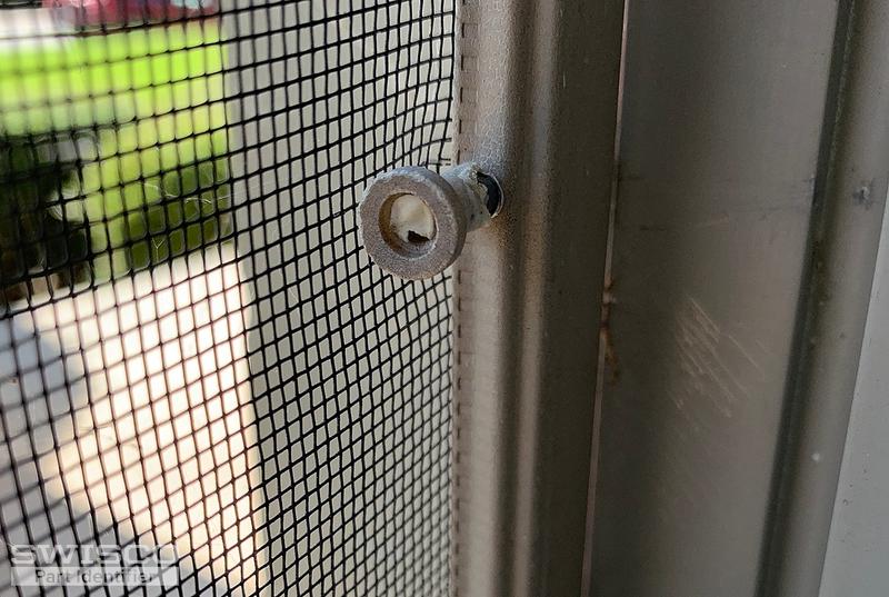 Window screen tension spring