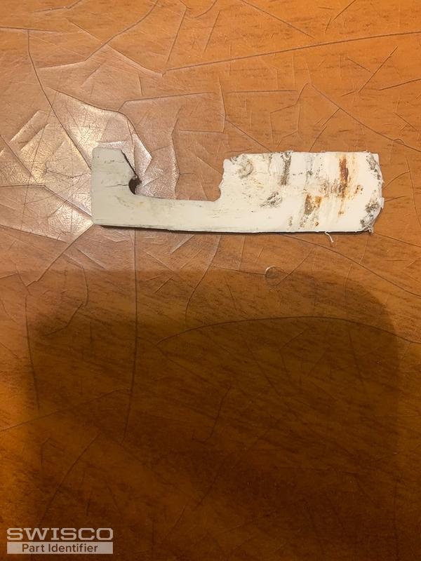 Hung window guide to keep window from falling is broken