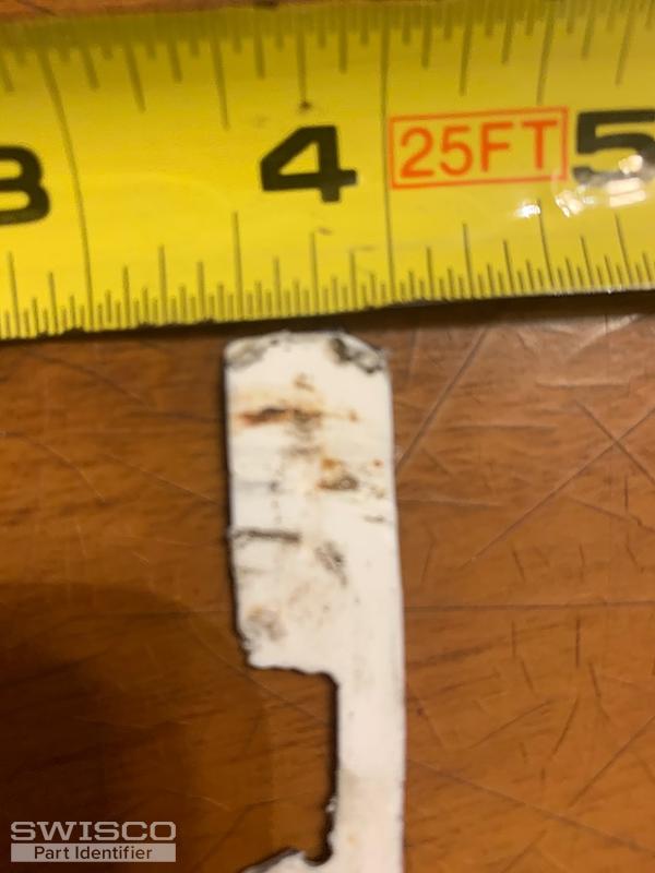 Hung window guide to keep window from falling is broken