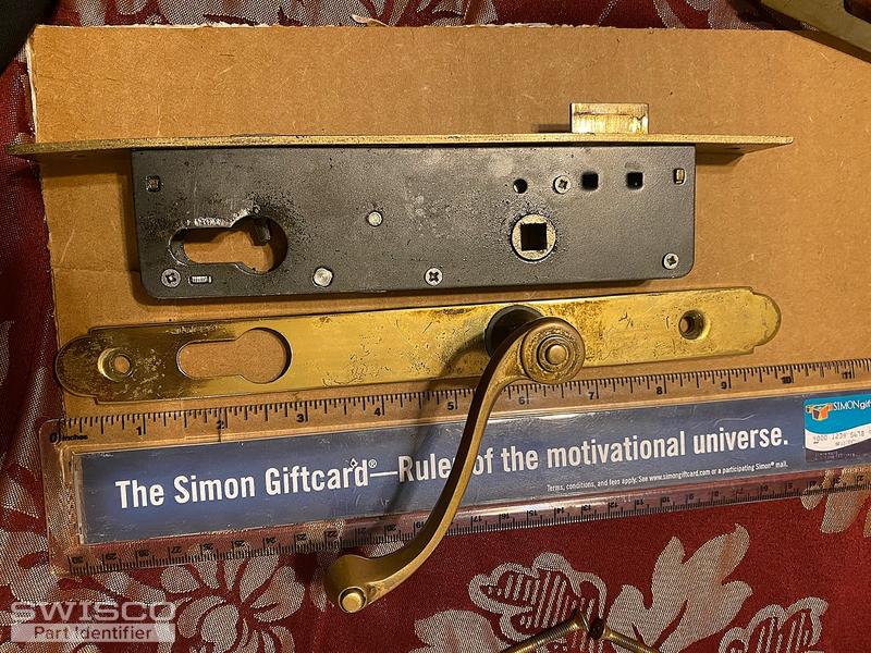 Storm door lock set replacement