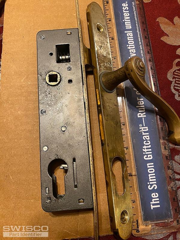 Storm door lock set replacement