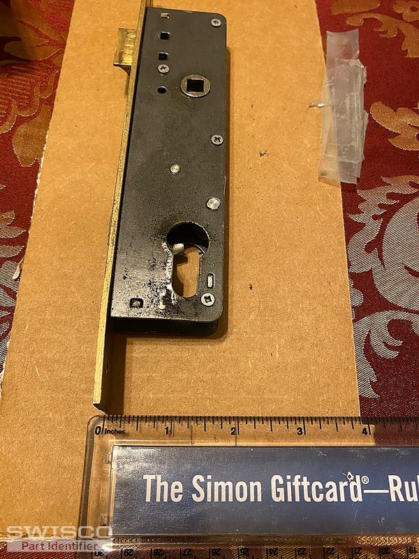 Storm door lock set replacement