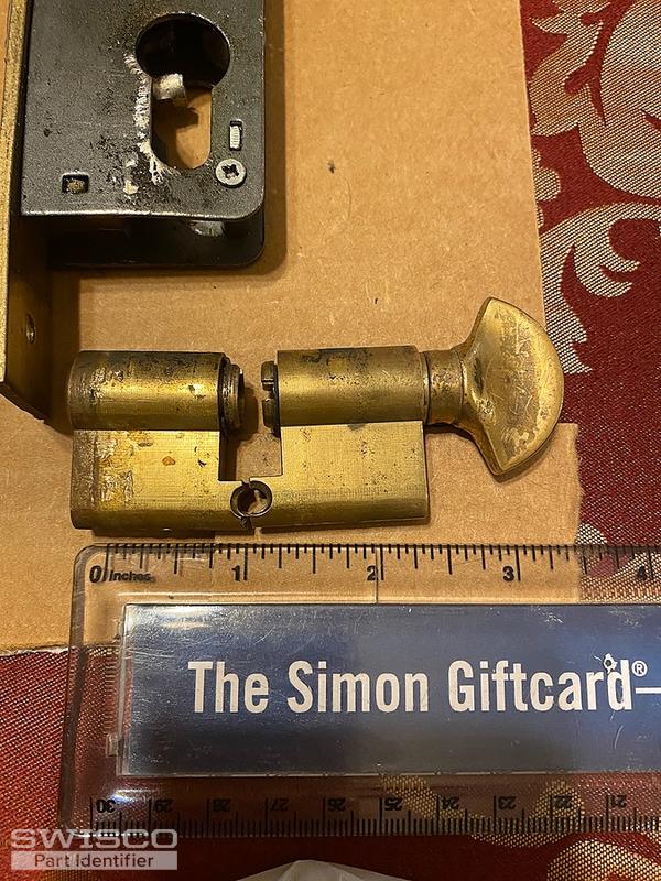 Storm door lock set replacement