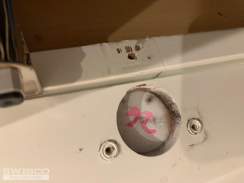 cabinet hinge off