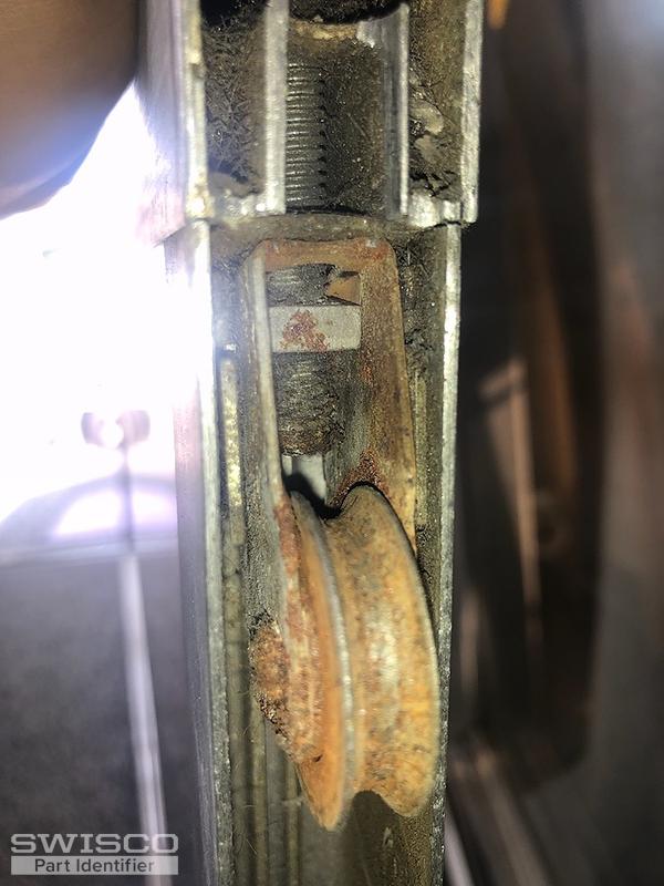 Aluminum glass slider door wheels