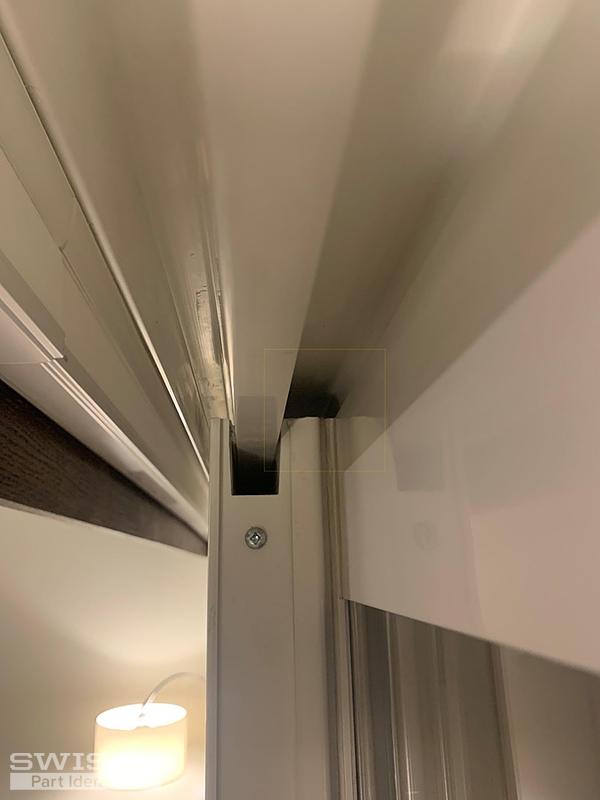 Gap Between Stationary Panel and Sliding Door