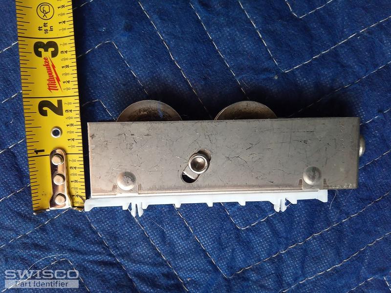 Sliding glass door double roller