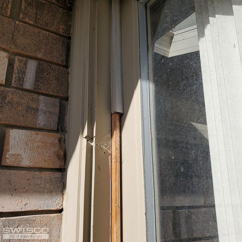 Pella Patio Door weather stripping vinyl and is just pushed into