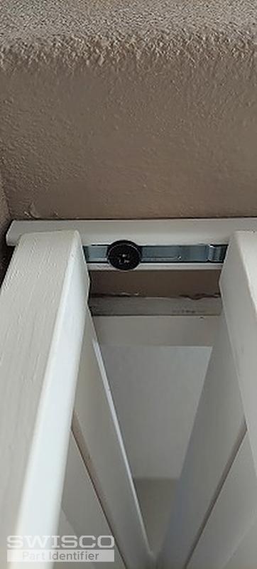 Hinge between door