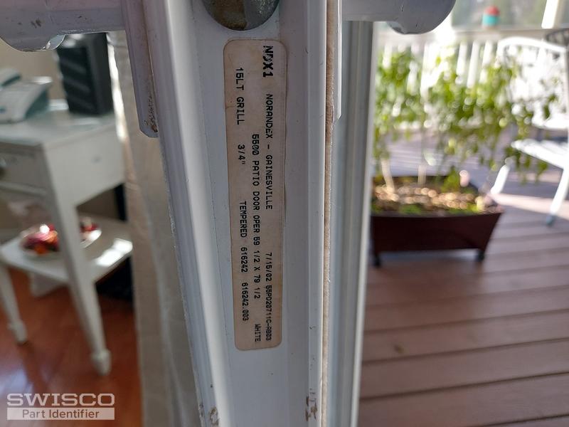 Norandex patio door 5500 brackets