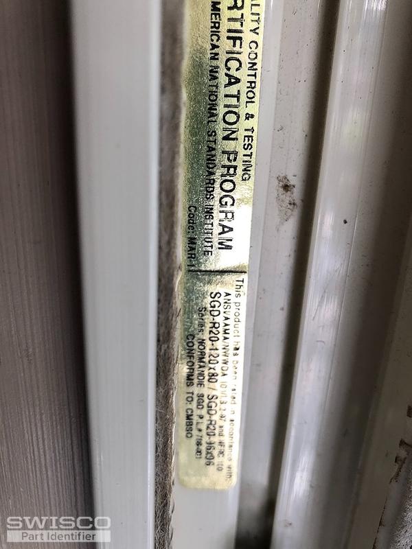 sliding door label