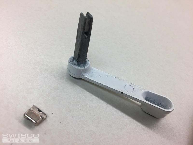 broken half of pin from locking mechanism w workin