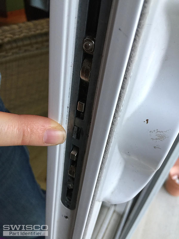 location of remaining half of broken pin from lock