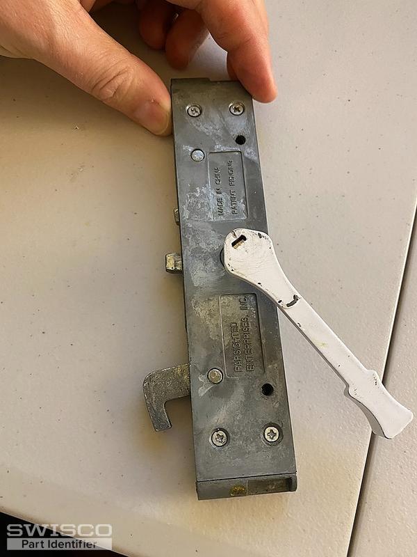 5 - the broken lock mechanism showing only one loc