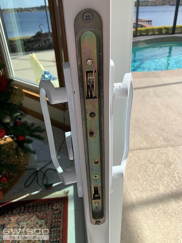 Replacement latch sliding glass door