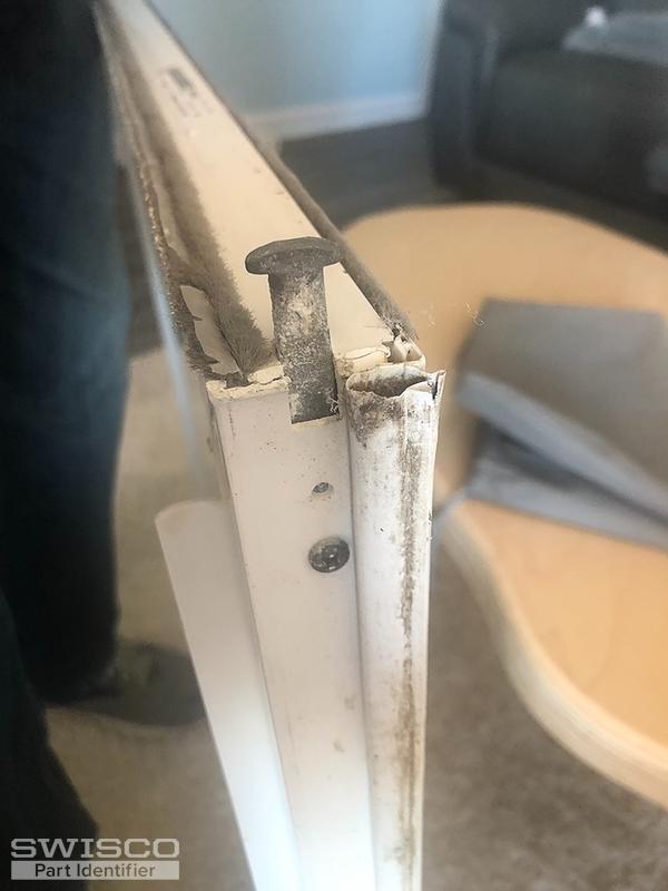 T head sliding window pivot bar broken