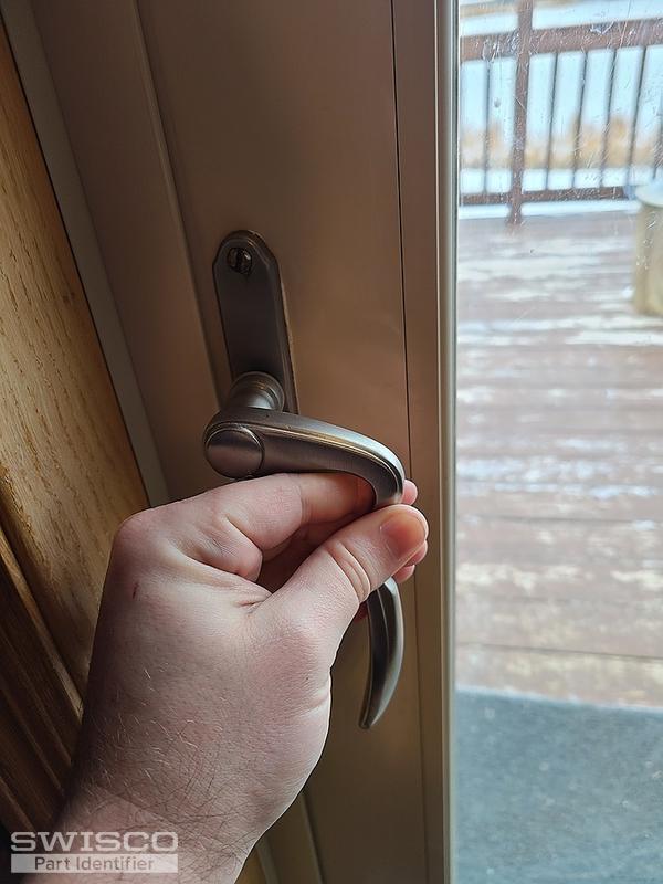 Patio glass door handle