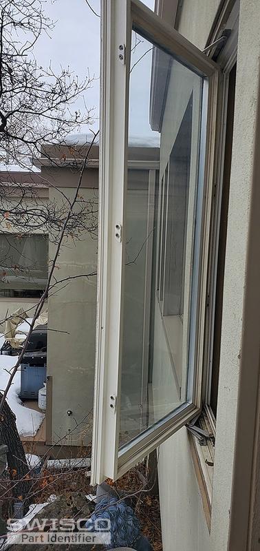 Window with three lock locations for the nibs