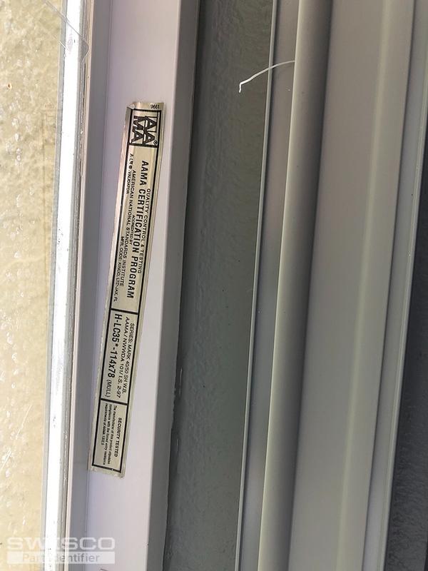 Back room window label