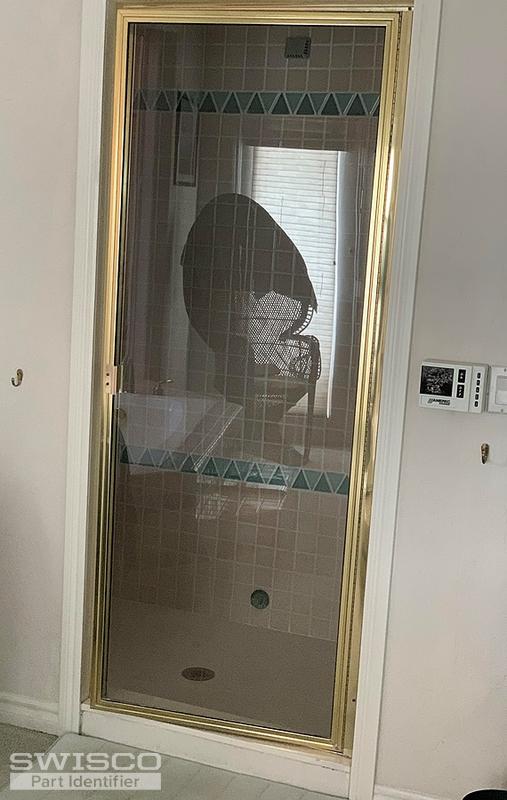 shower door drip rail with sweep