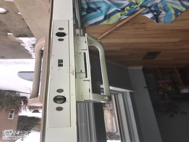 Replace glass patio door lock and handle