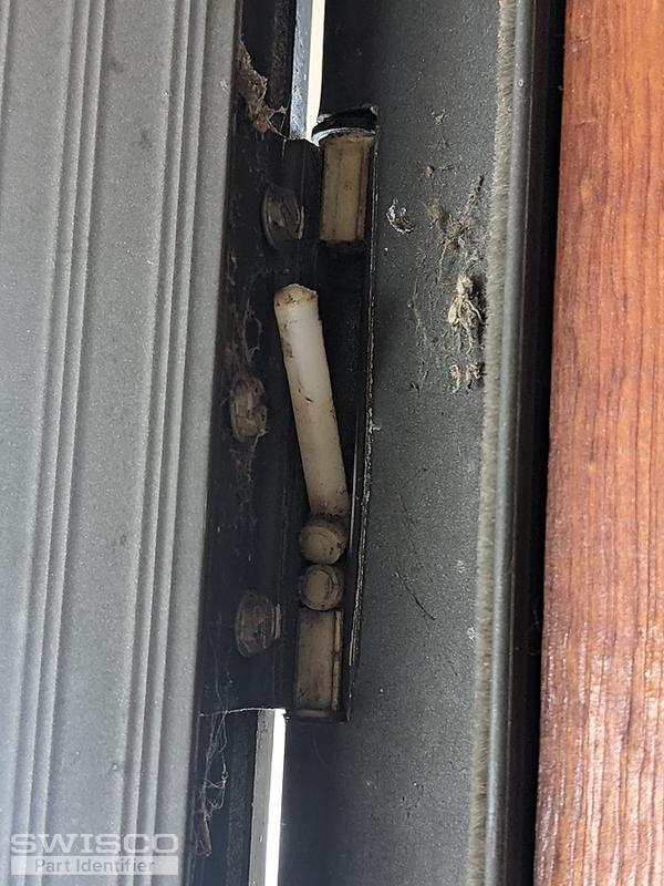 Glass storm door hinge