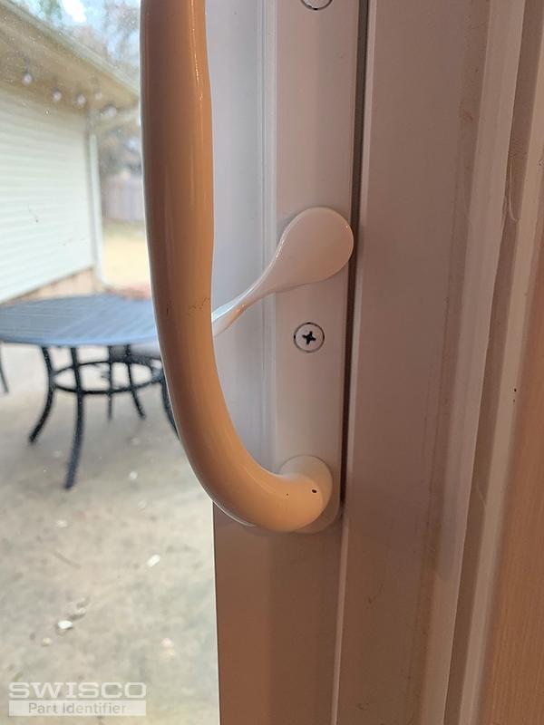 Broken JeldWen sliding glass door lock lever