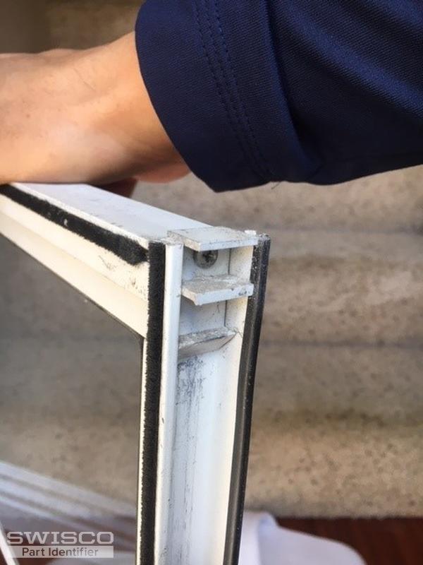 top corner of window