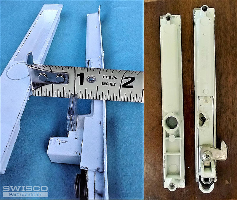 Sliding Glass Door Latch Set with LATCH CENTERED on Door