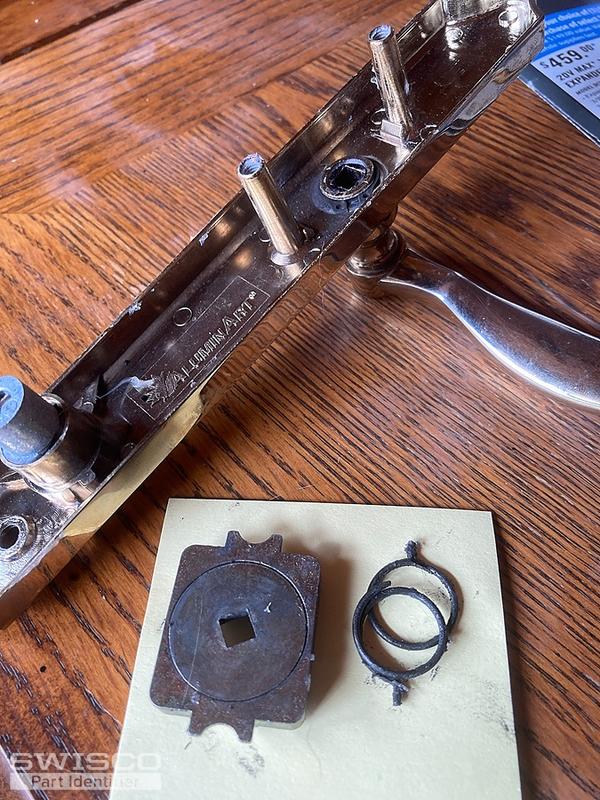 AliminArt storm door handle spring assembly