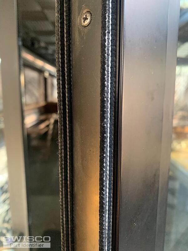 Aluminum commercial door weatherstripping